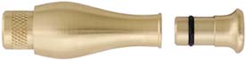 Horn Pouring Spout,
French style, stopper,
fits 1/2" hole, brass